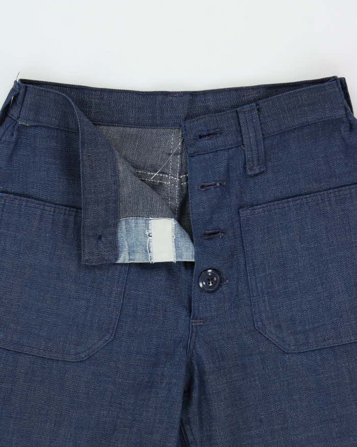 Vintage 1970s Wrangler Made In USA Women's High Waisted Bell Bottom Flared Lightweight Denim Jeans - W27 L32