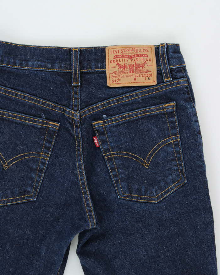 Vintage 1980s Levi's 517 Made In USA Women's Mid Rise Denim Bootcut Flared Jeans - W26 L28