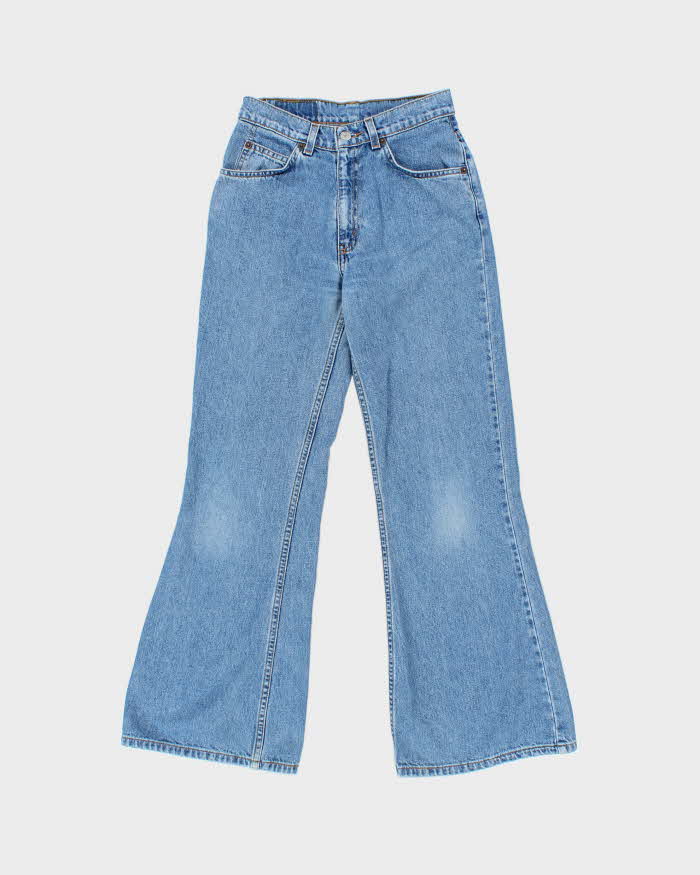 Vintage 1998 Levi's White Tab Batwing Women's High Waisted Denim Flared Jeans - W26 L30