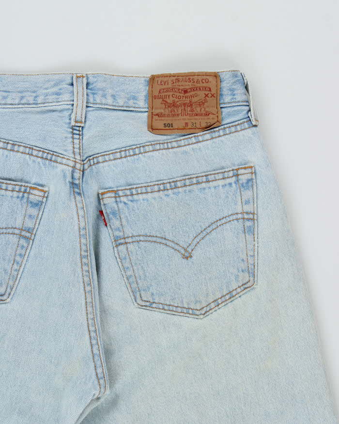 Vintage 1995 Levi's 501 Red Batwing Made In USA Jeans - W29 L31