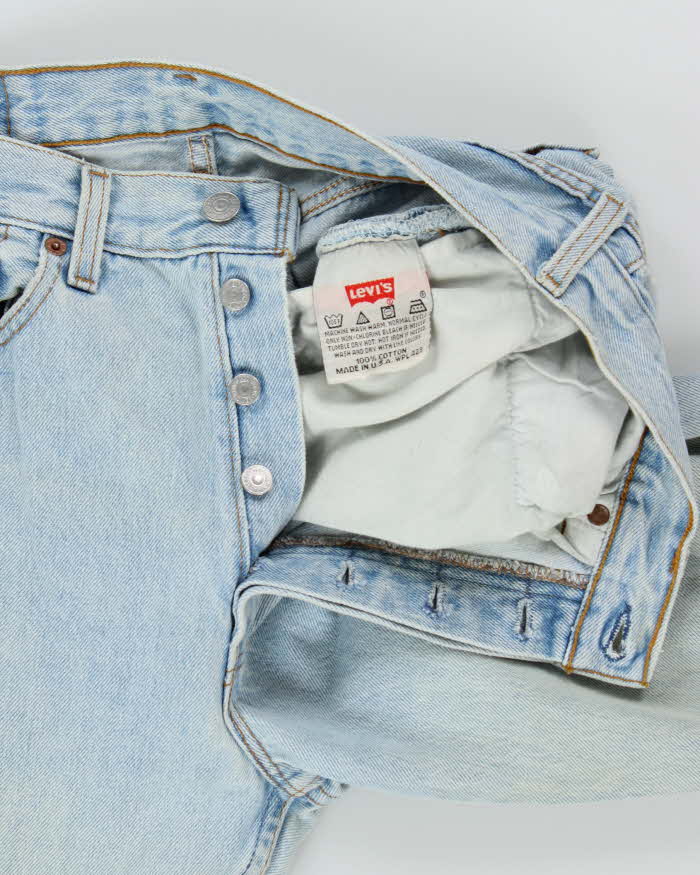 Vintage 1995 Levi's 501 Red Batwing Made In USA Jeans - W29 L31