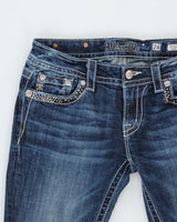 Vintage Y2k 2000s Miss Me Rhinestone Bootcut Jeans - W30 L33