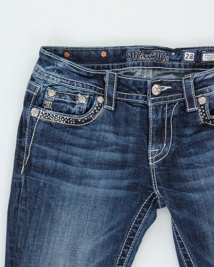 Vintage Y2k 2000s Miss Me Rhinestone Bootcut Jeans - W30 L33