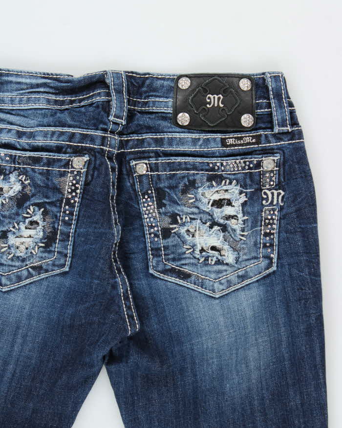 Vintage Y2k 2000s Miss Me Rhinestone Bootcut Jeans - W30 L33