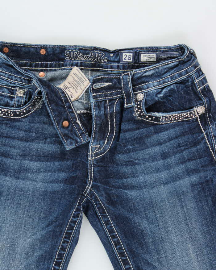 Vintage Y2k 2000s Miss Me Rhinestone Bootcut Jeans - W30 L33