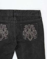 Vintage Y2K 00s G By Guess Women's Low-Rise Embellished Bootcut Denim Jeans - W29 L32