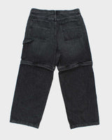 Agolde Women's 'Risha Zip Utility' 2-in-1 Detachable Ultra Wide Leg Denim Jeans - W36 L30