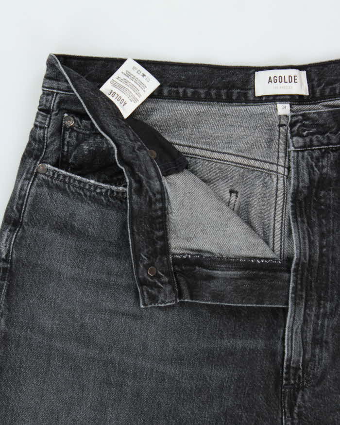 Agolde Women's 'Risha Zip Utility' 2-in-1 Detachable Ultra Wide Leg Denim Jeans - W36 L30