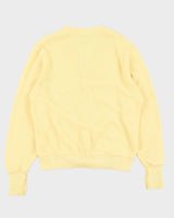 Vintage 80s Lacoste Yellow Acrylic Cardigan - L