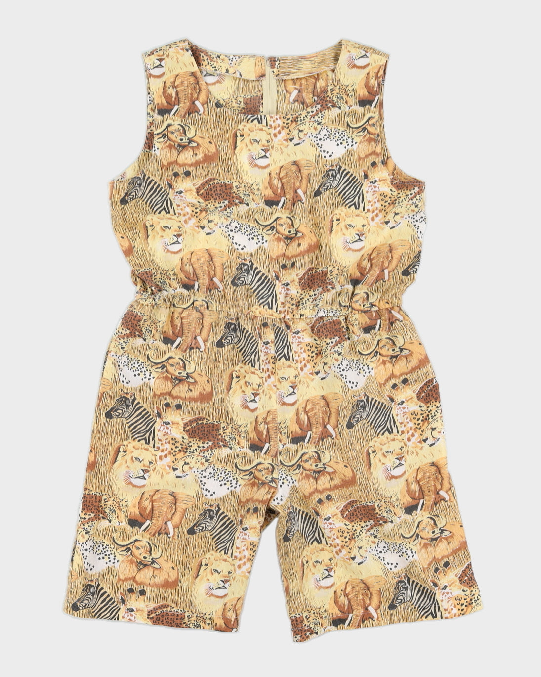 Handmade Animal Print Jumpsuit - M