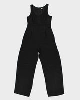 1980s Black Long Jumpsuit - S