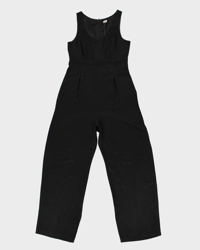 1980s Black Long Jumpsuit - S