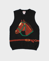 Vintage Horse Knit Sweater Vest - S