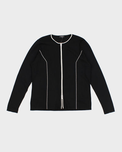 90s Double Zip Cardigan - S