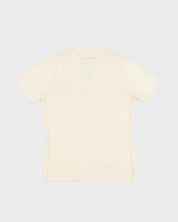 Cream Short Sleeved Knitted Top - S