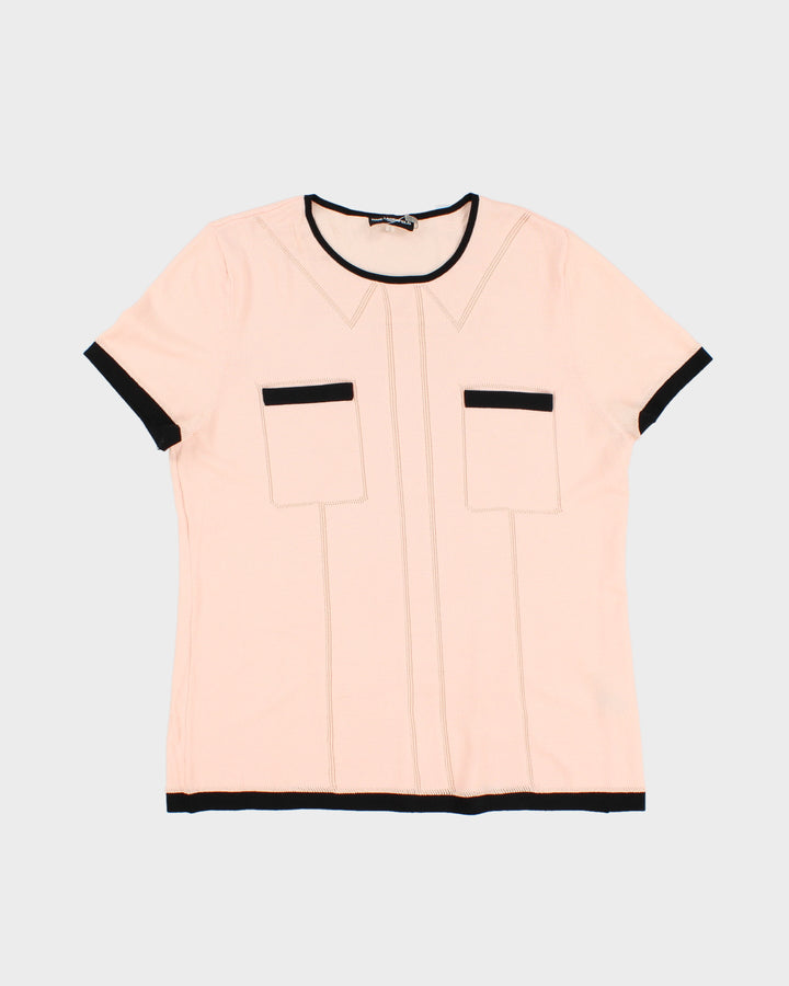 Karl Lagerfeld Pink Knitted Top - S