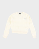 Womens White DKNY Fuzzy Jumper - L