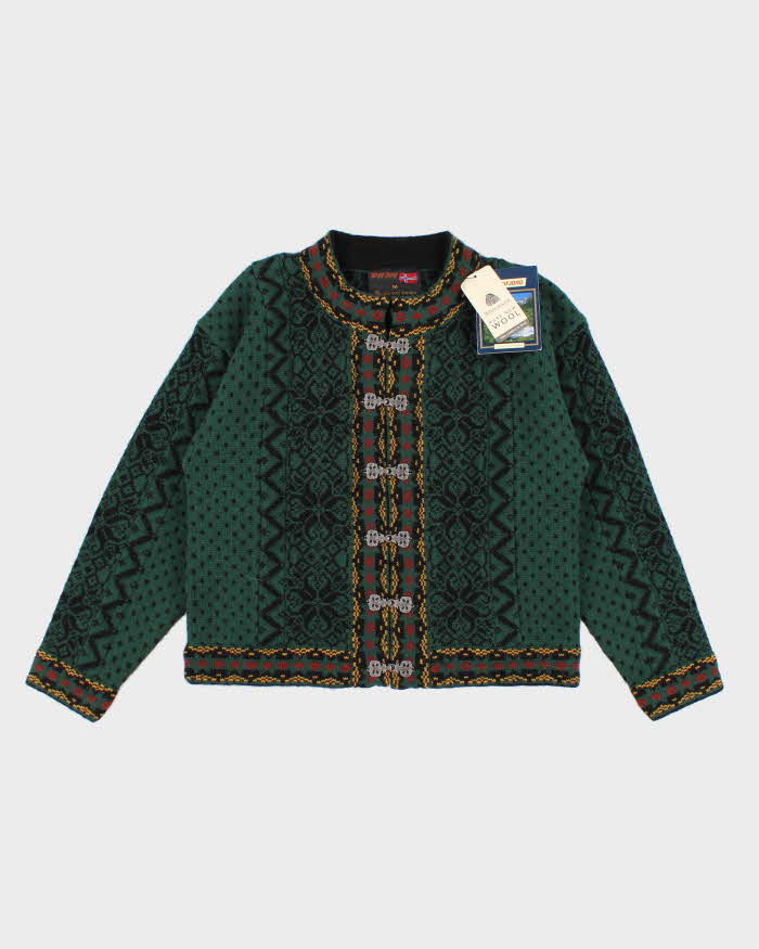 Vintage 80s Windfjord Nordic-Style Cardigan - M
