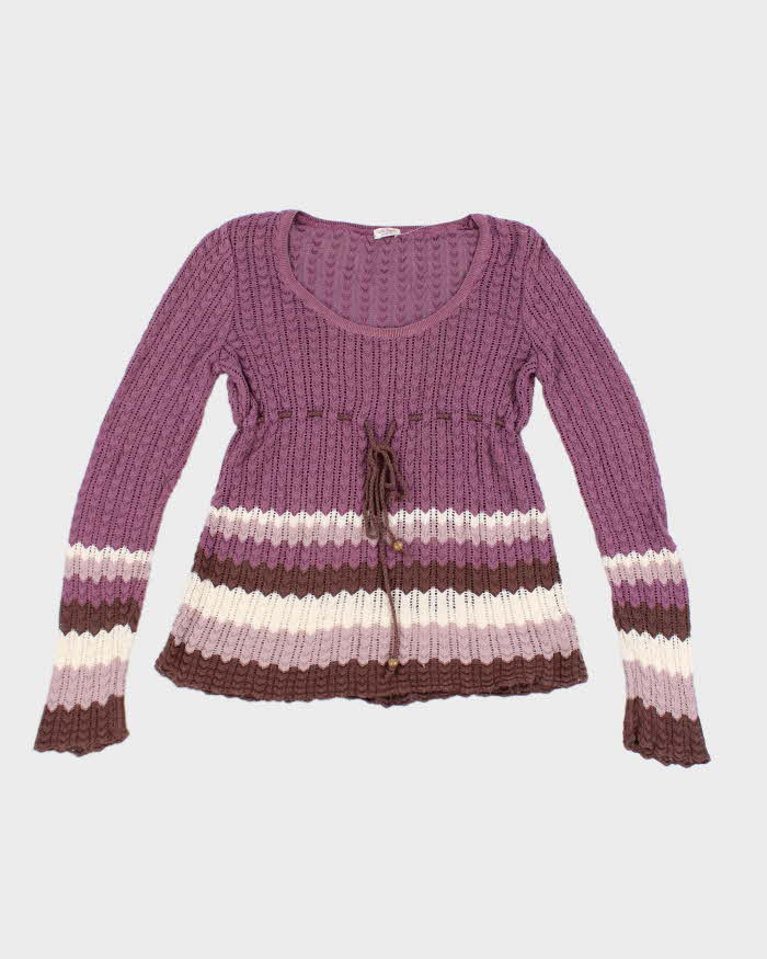 Vintage Talula Babatan Purple Knit Lightweight Jumper - M