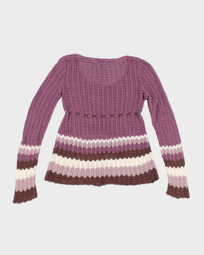 Vintage Talula Babatan Purple Knit Lightweight Jumper - M