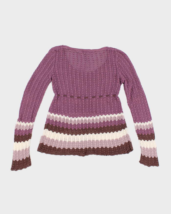 Vintage Talula Babatan Purple Knit Lightweight Jumper - M