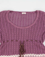 Vintage Talula Babatan Purple Knit Lightweight Jumper - M