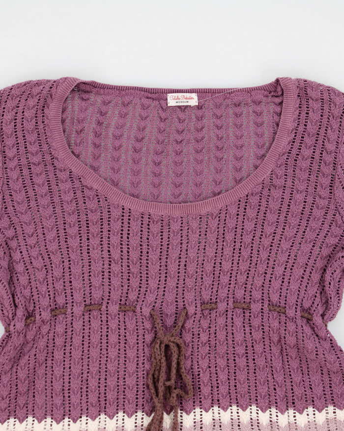 Vintage Talula Babatan Purple Knit Lightweight Jumper - M