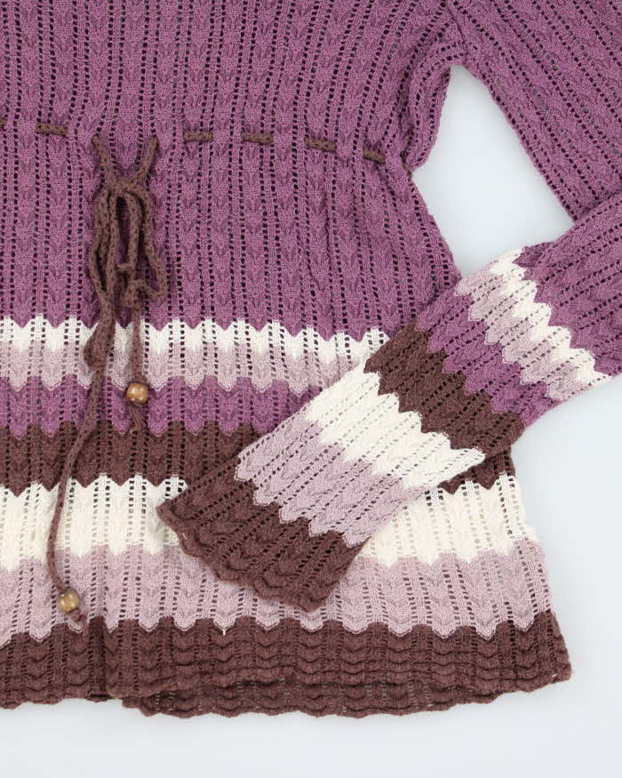 Vintage Talula Babatan Purple Knit Lightweight Jumper - M