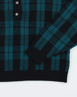Vintage Quarter Button Jumper - XL