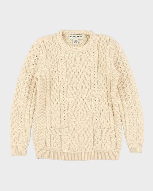 Vintage Aran Mor Merino Wool Jumper - L