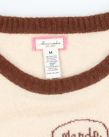 Abercrombie Lightweight "Merde" Print T-Shirt Knit Jumper - M