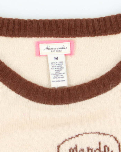 Abercrombie Lightweight "Merde" Print T-Shirt Knit Jumper - M