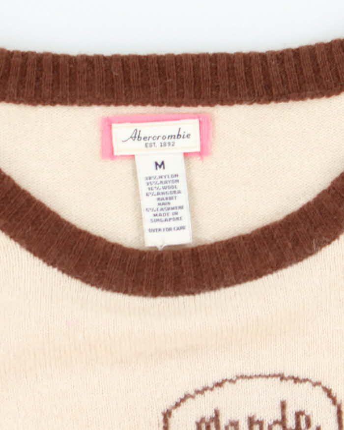 Abercrombie Lightweight "Merde" Print T-Shirt Knit Jumper - M