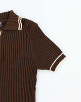 Vintage 1990s Norvy Brown T-Shirt Knit Jumper - M