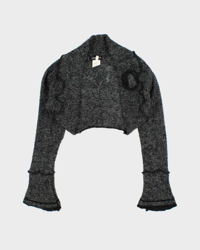Vintage Y2k 2000s Grifflin Mohair Blend Knit Bolero -M