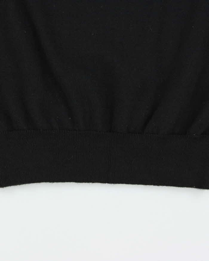 Vintage 1990s Burberry Pure New Wool Made In Scotland Logo Knit Sweater Vest - S