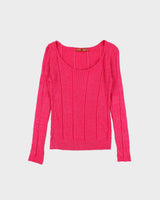 Vintage Y2K 2000s Belldini Ribbed Sparkly Knit Long Sleeve Jumper - S