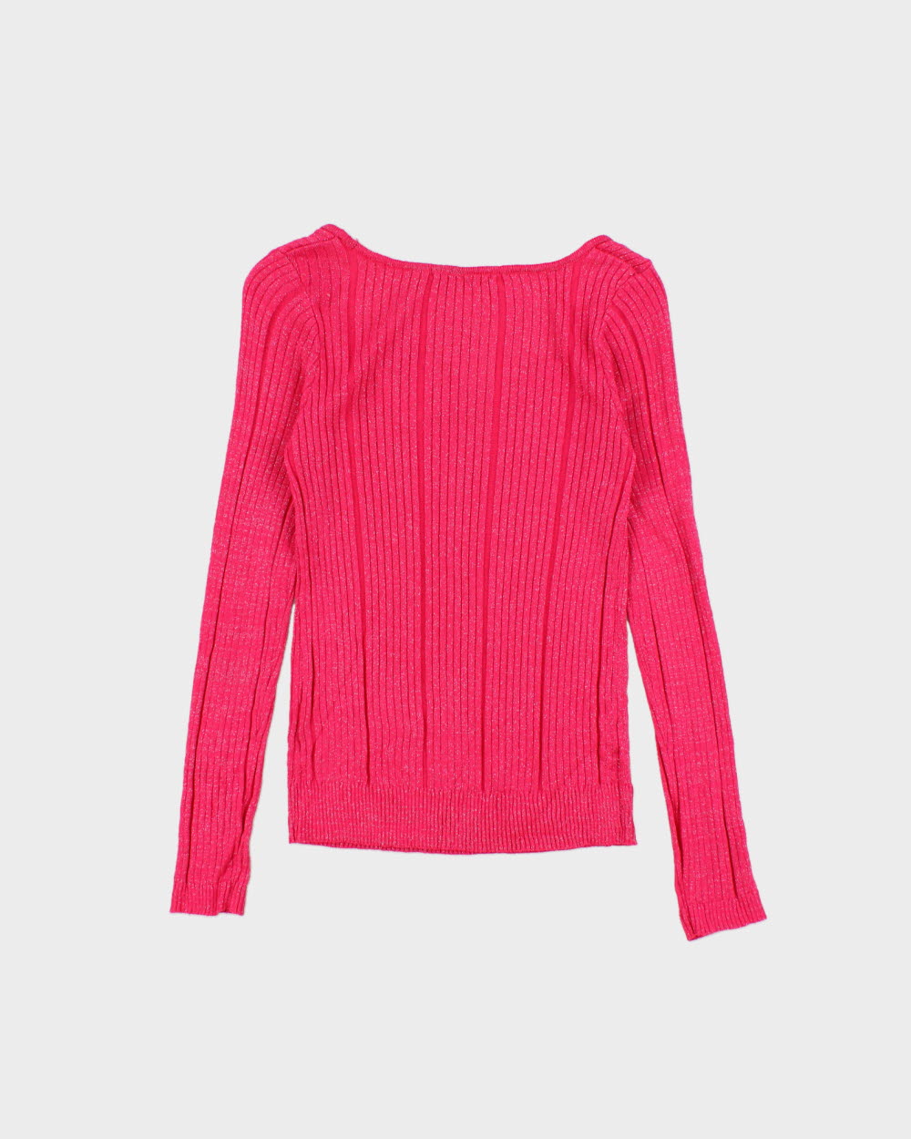 Vintage Y2K 2000s Belldini Ribbed Sparkly Knit Long Sleeve Jumper - S