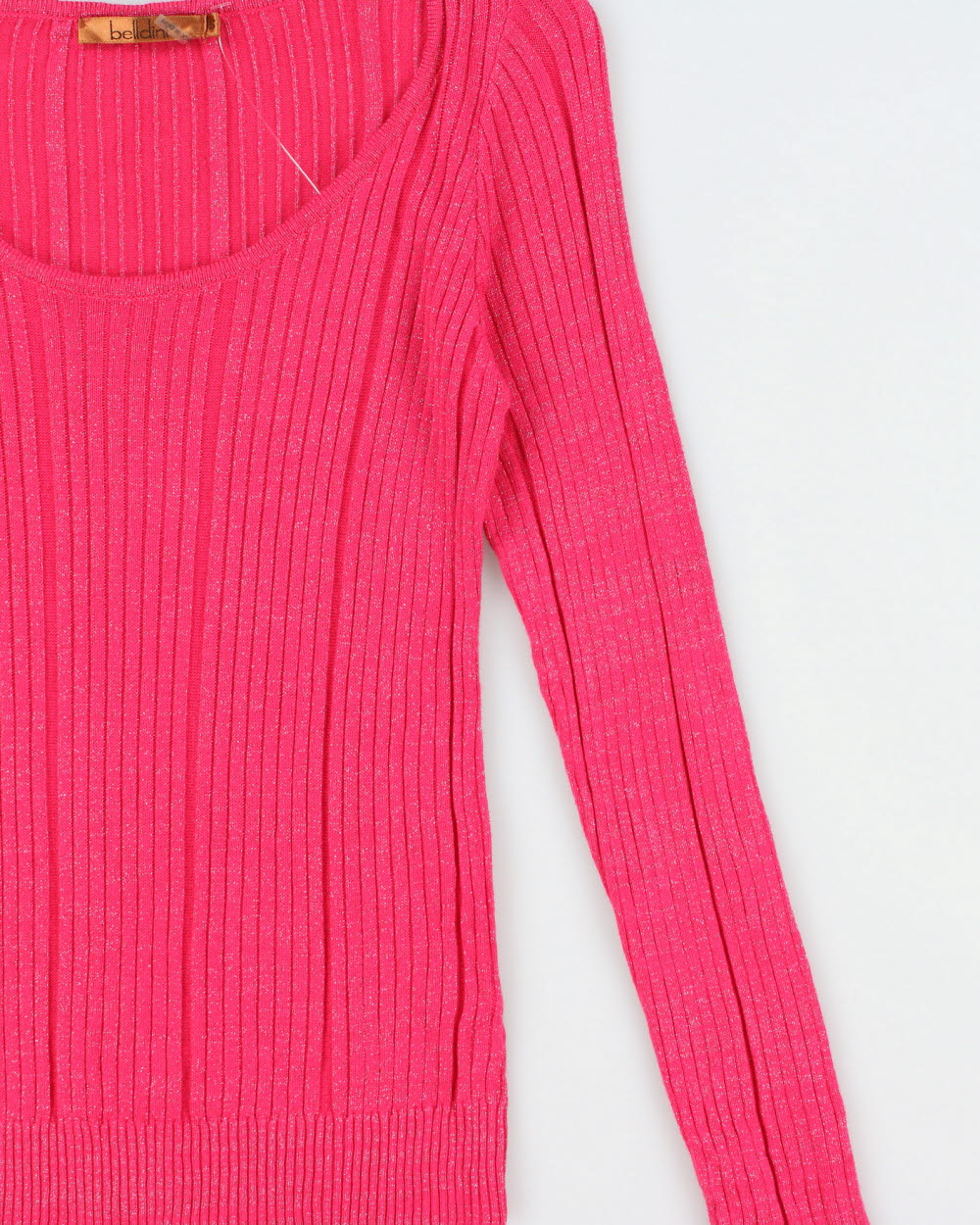 Vintage Y2K 2000s Belldini Ribbed Sparkly Knit Long Sleeve Jumper - S