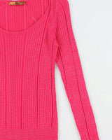 Vintage Y2K 2000s Belldini Ribbed Sparkly Knit Long Sleeve Jumper - S