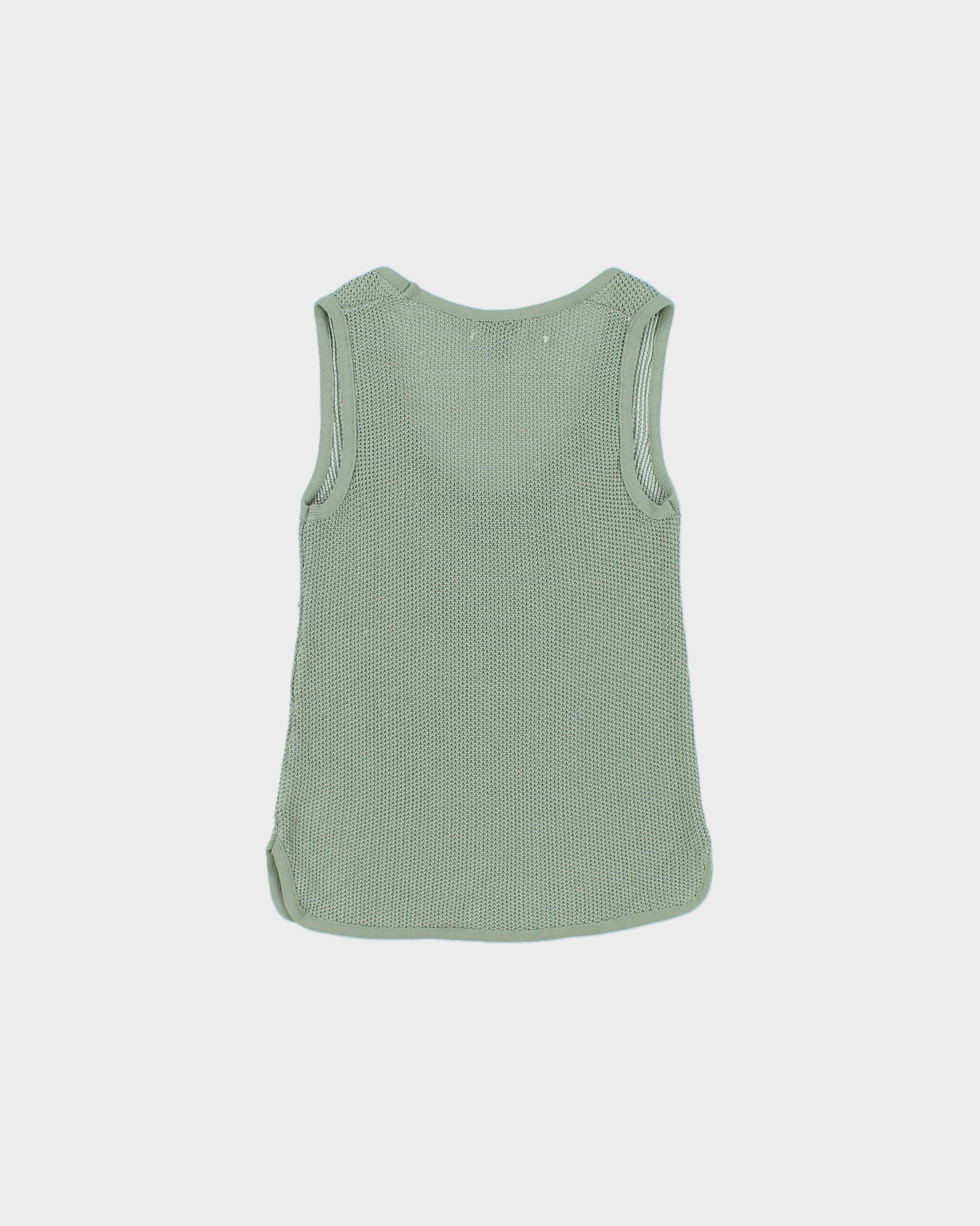 Vintage 2000s Emporio Armani Fine Knit Semi Sheer Top - S