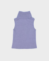 Vintage 1990s Dynamite Angora &amp; Wool Blend Roll Neck Sleeveless Jumper - M