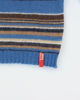 Vintage 1990s Miss Sixty Mohair &amp; Wool Blend Stripe Short Sleeve Jumper - S