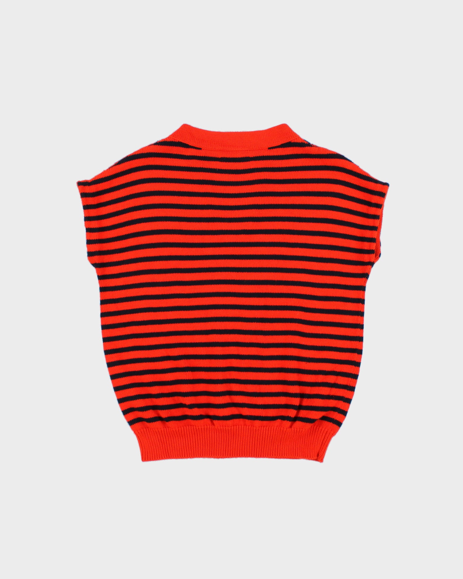Vintage A.P.C Striped Knit Sleeveless Jumper - L