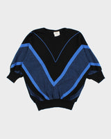 Vintage 1980s Alexi Batwing 3/4 Length Sleeve Jumper - M
