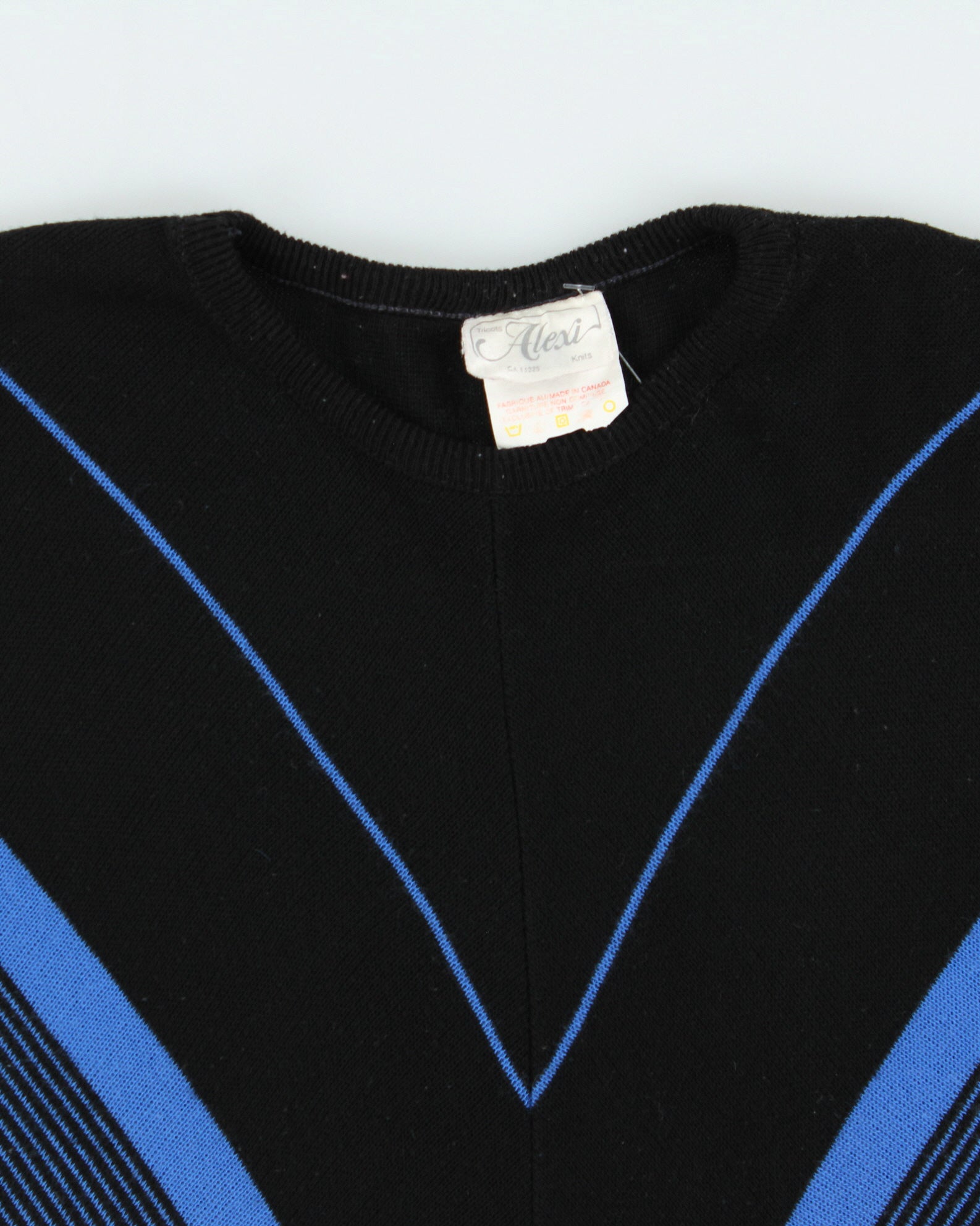 Vintage 1980s Alexi Batwing 3/4 Length Sleeve Jumper - M