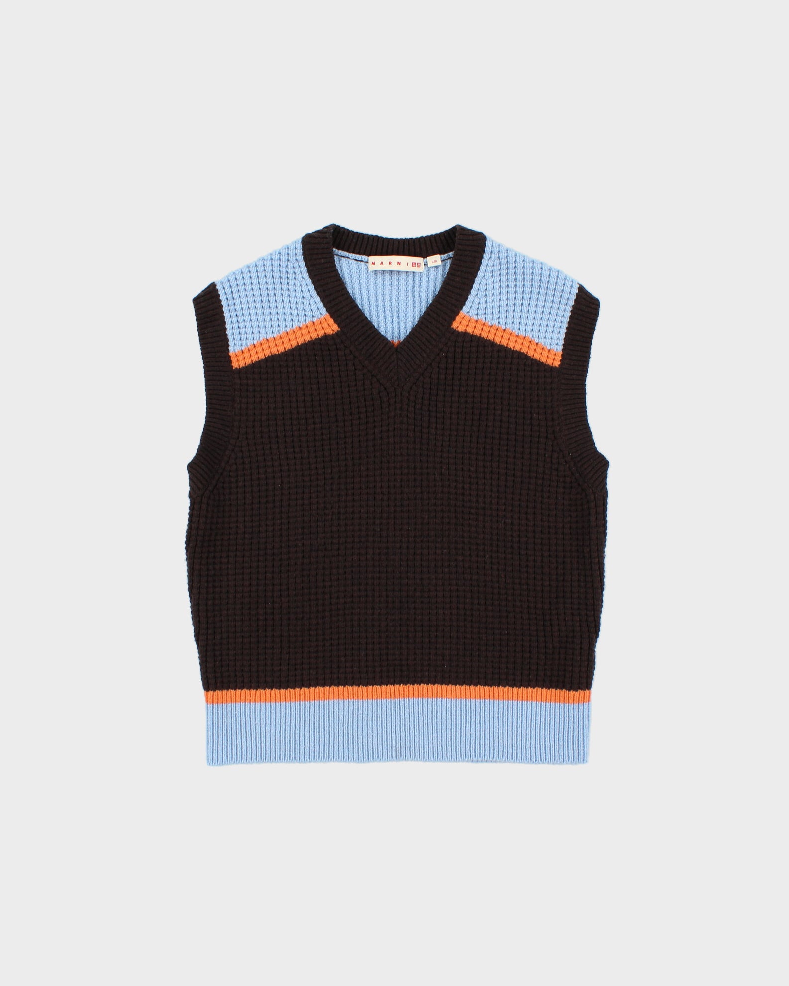Uniqlo x Marni Women's Chunky Popcorn Knit V-Neck Sweater Vest - L