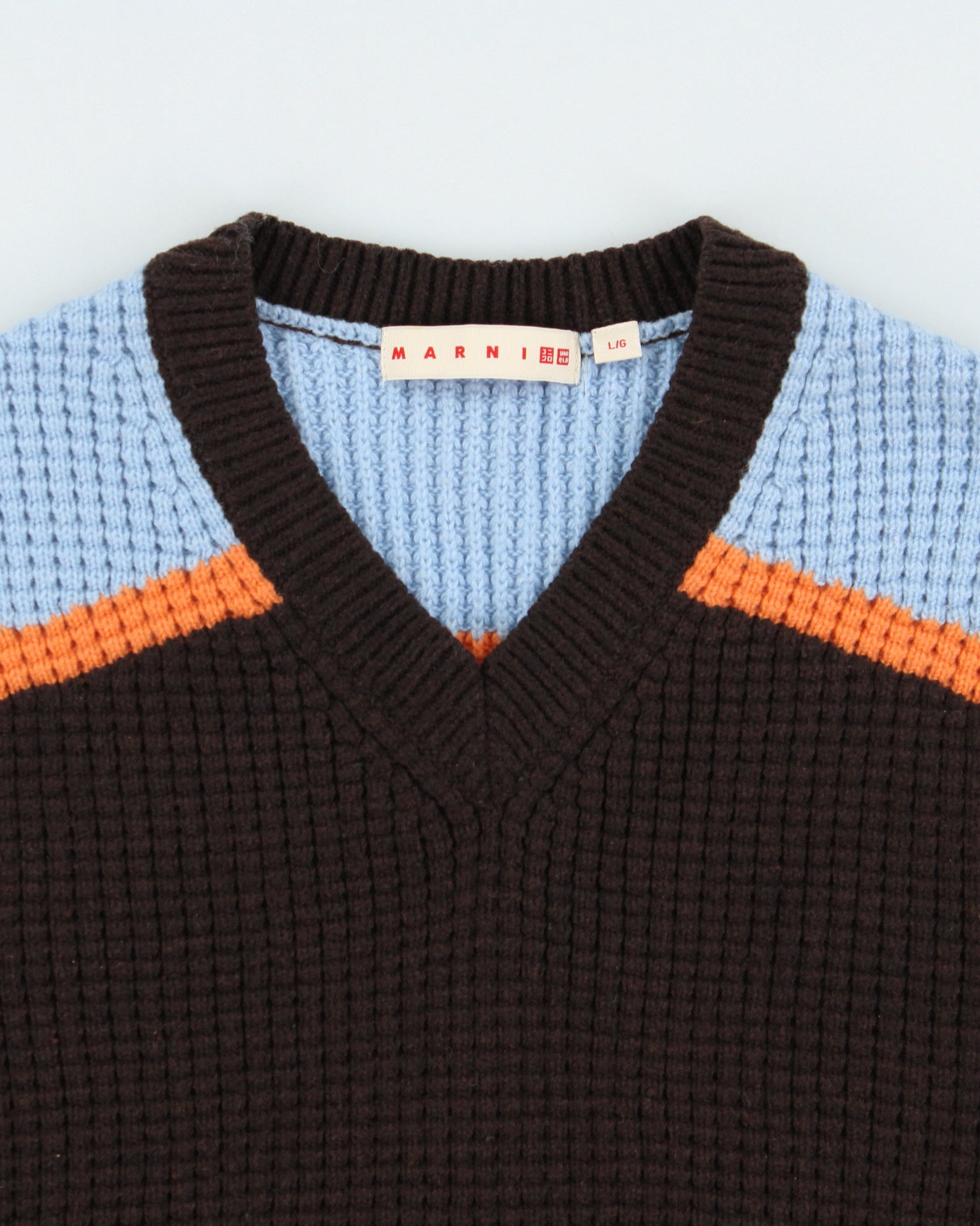 Uniqlo x Marni Women's Chunky Popcorn Knit V-Neck Sweater Vest - L