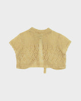 Vintage Y2K 2000s Sharagano Mohair Blend Sparkly Knit Bolero - S