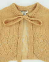 Vintage Y2K 2000s Sharagano Mohair Blend Sparkly Knit Bolero - S